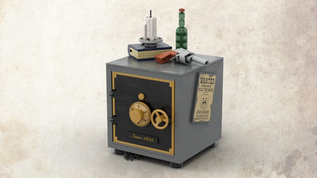 BrickLink Designer Program Sheriffs Safe with Combination Lock