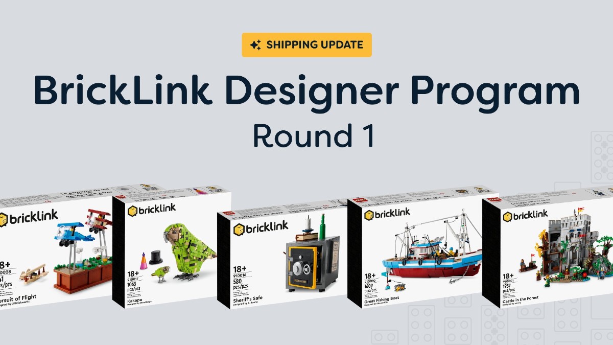 BrickLink offers shipping update for first round of Designer Program sets
