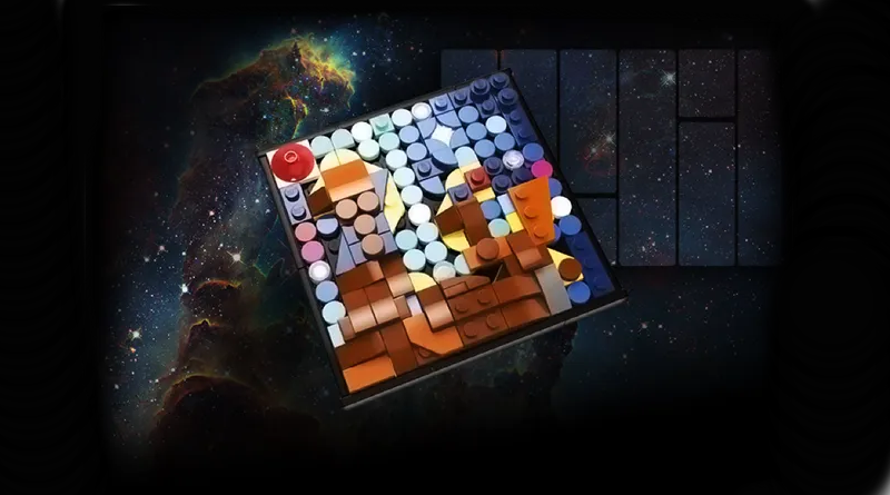 Build miniature LEGO artwork inspired by Hubble Space Telescope imagery