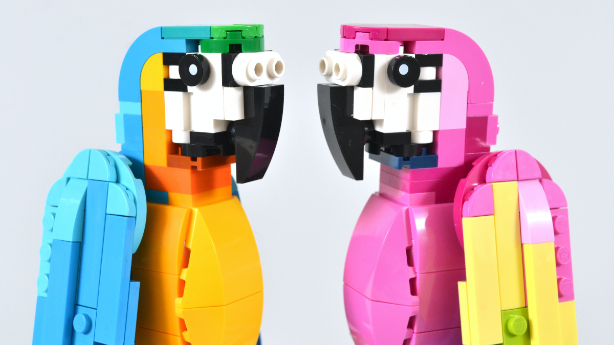 LEGO Creator 3-in-1 Exotic Parrots go head-to-head: blue or pink?