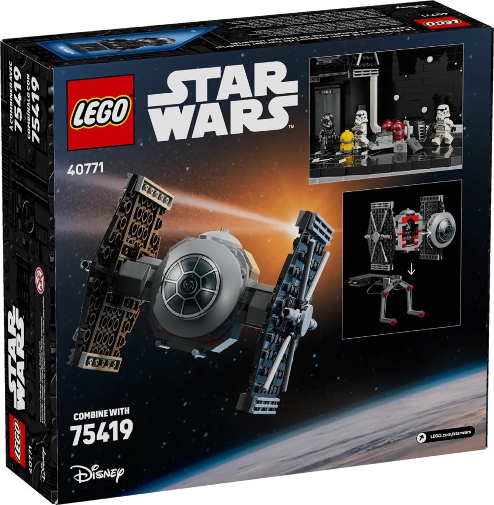 LEGO Star Wars 40771 TIE Fighter with Imperial Hangar Rack Box 2 1003x1024