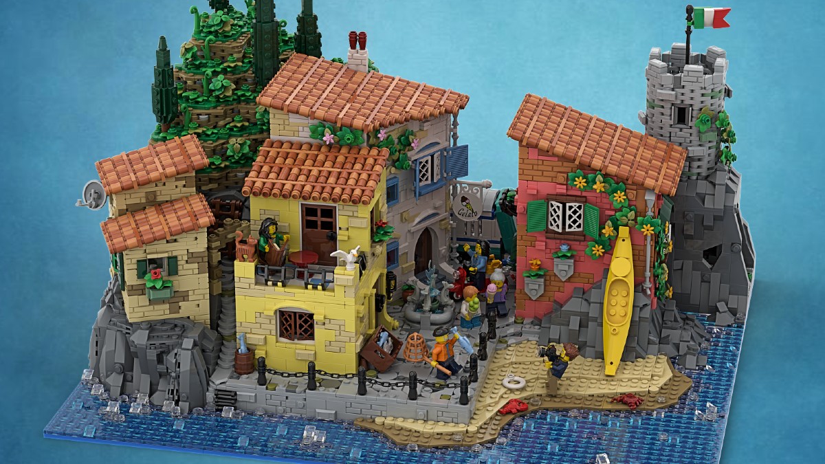 See expanded sketches from LEGO Ideas Italian Riviera fan designer