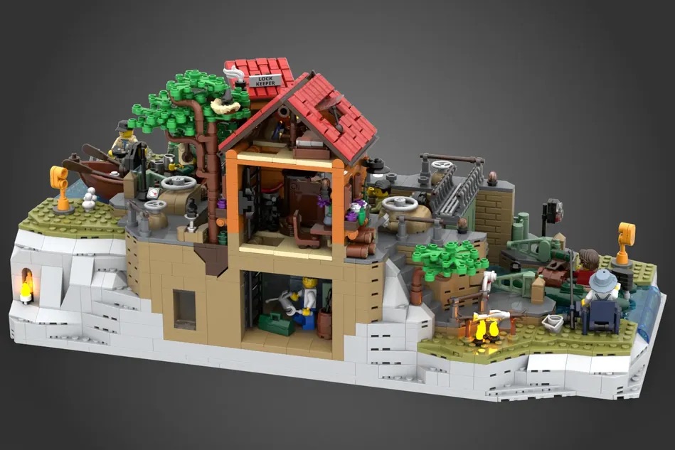 LEGO Ideas Working Canal Lock 4