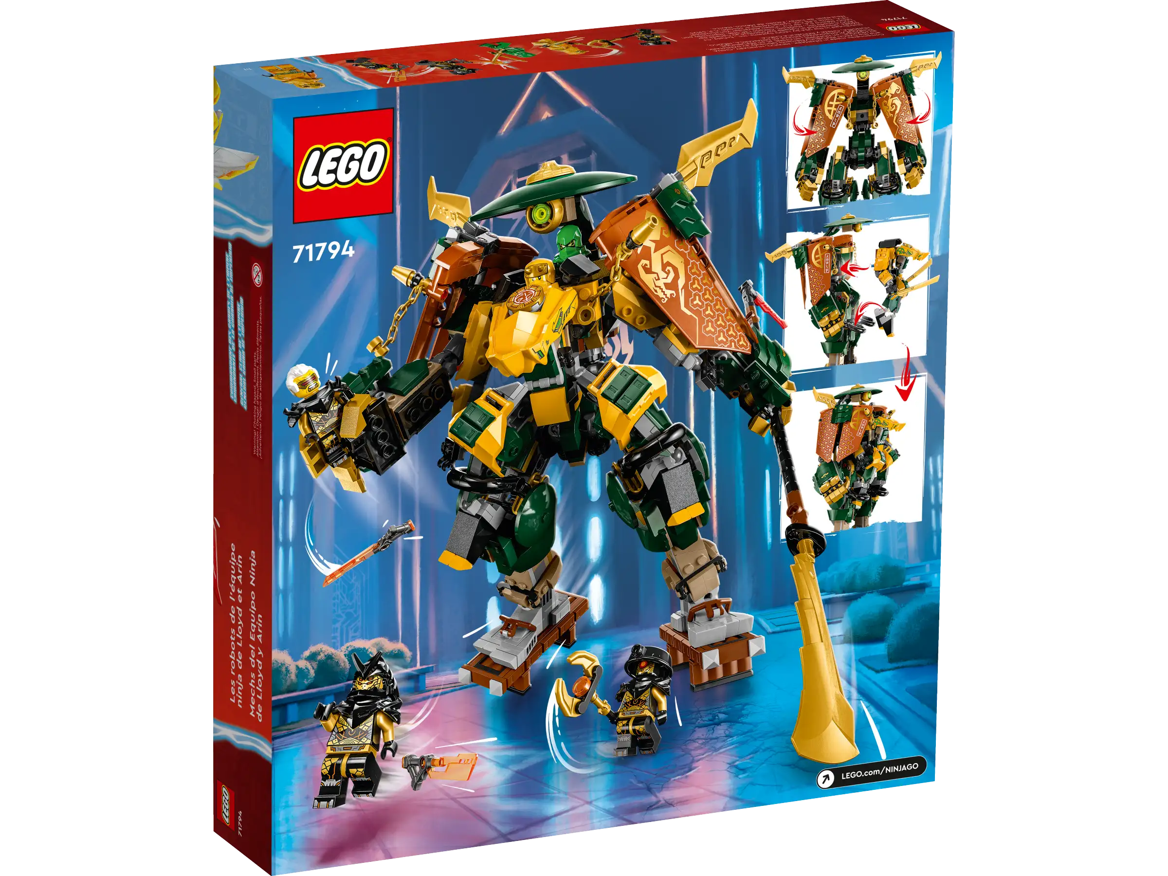 LEGO NINJAGO 71794 Lloyd and Arins Ninja Team Mechs 3