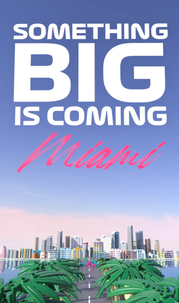 lego f1 miami grand prix something big is coming teaser 605x1024