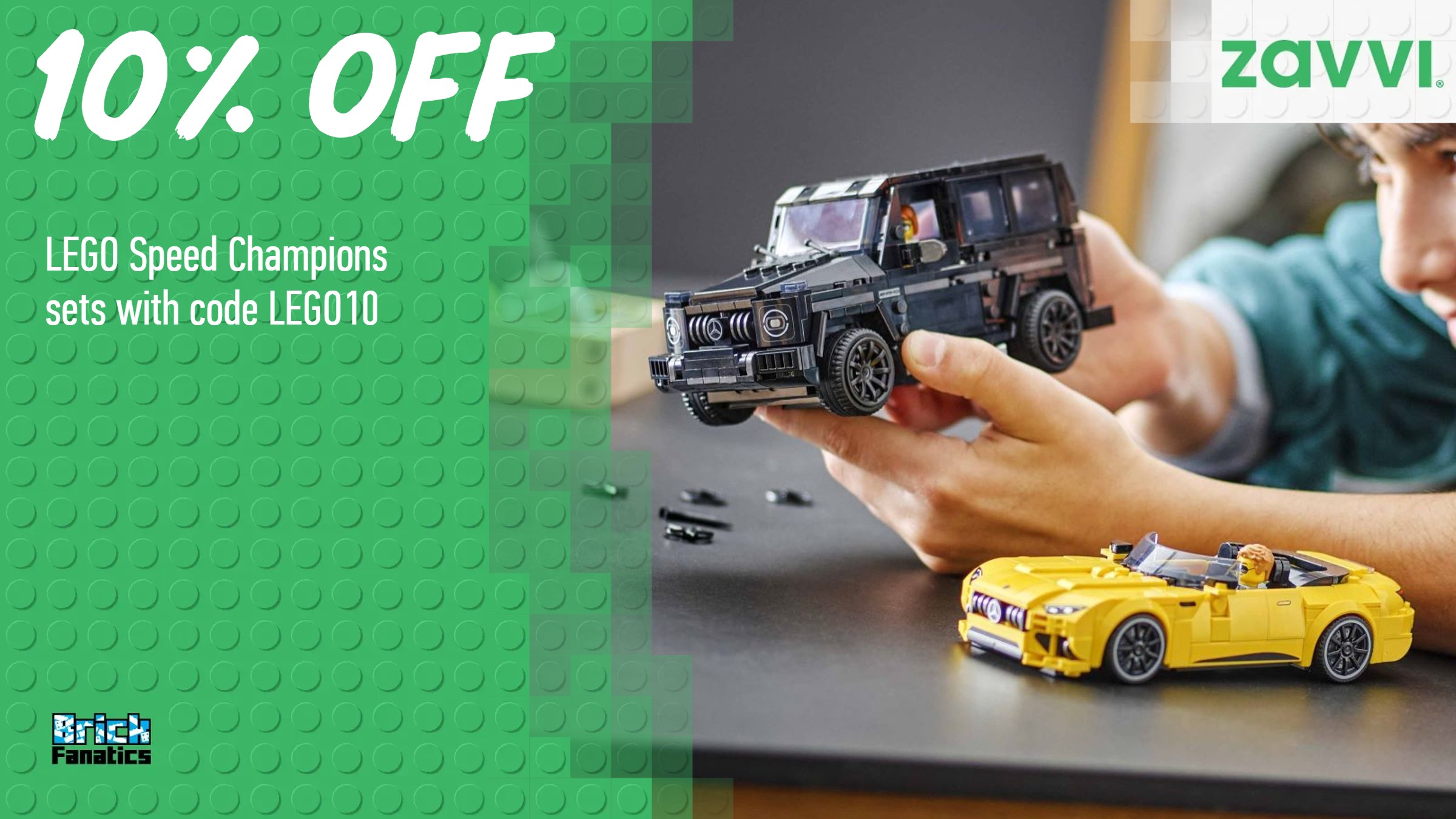 Use this code to save on LEGO Speed Champions old and new