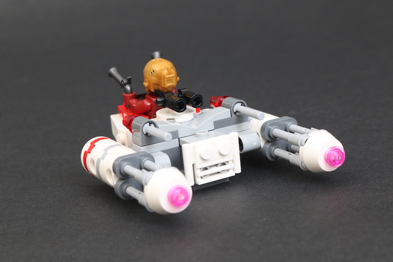 LEGO Star Wars Microfighters 75263 Resistance Y wing 75264 Kylo Ren’s Shuttle and 75265 T 16 Skyhopper vs Bantha review 11