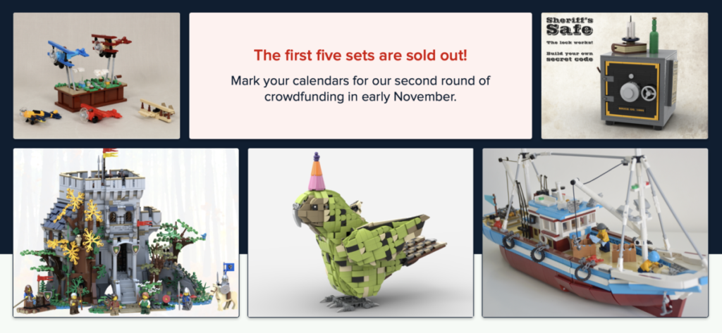BrickLink Designer Program projects sold out 1024x473