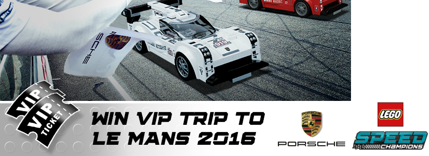 Build your way to Le Mans 2016 with LEGO Speed Champions and Porsche