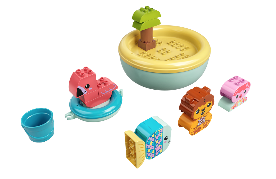 10966 Bath Time Fun Floating Animal Island