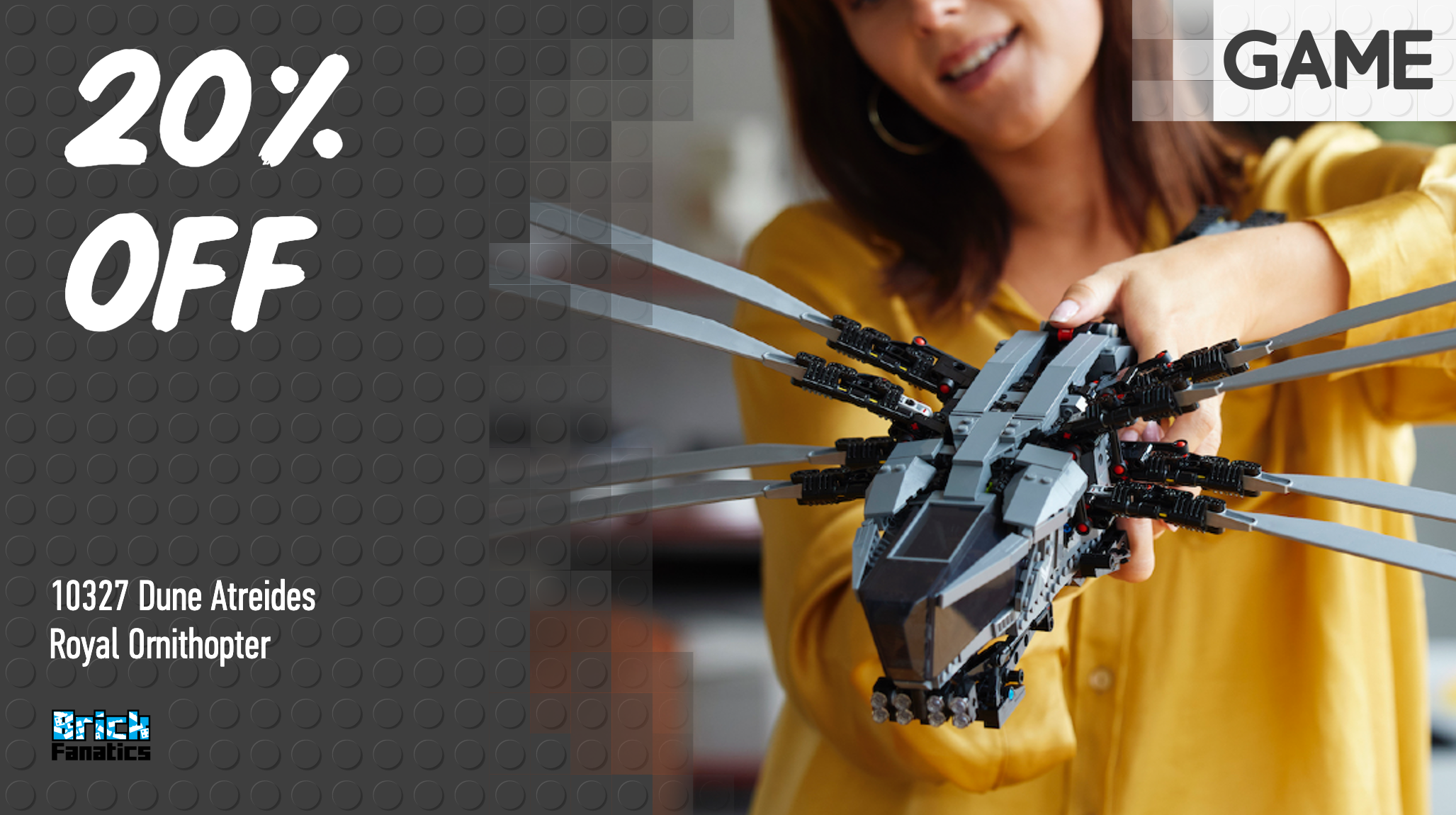 Back in stock: LEGO Icons Dune Ornithopter returns at a discount