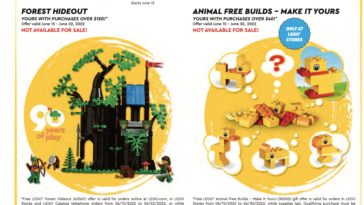 Details of LEGO 40567 Forest Hideout promotion confirmed