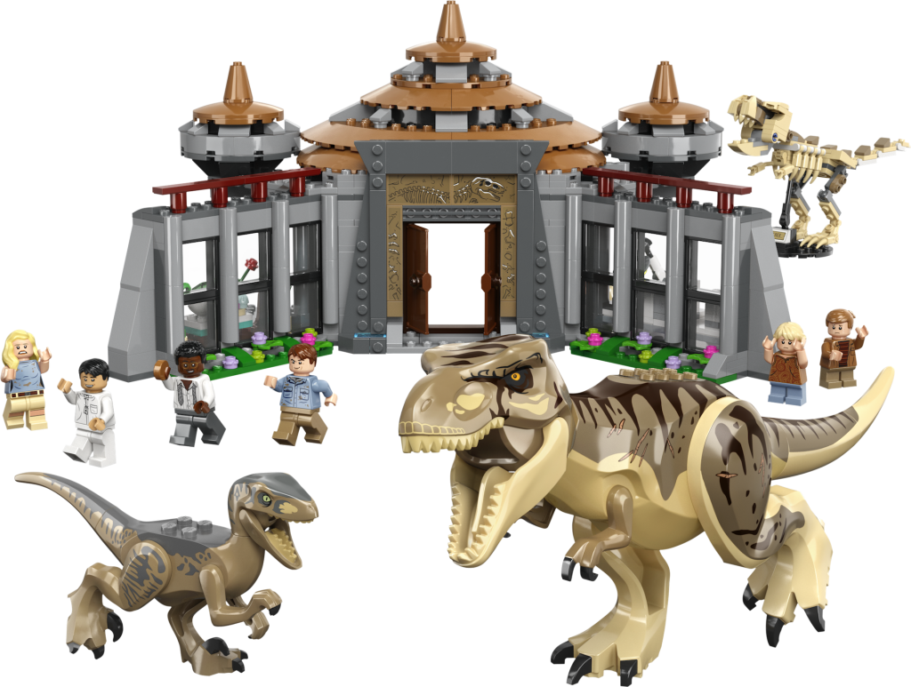 LEGO Jurassic Park 75961 Visitor Center T. rex Raptor Attack 7 1024x773