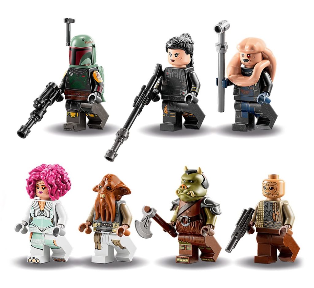 LEGO Star Wars 75326 Boba Fetts Throne Room minifigures 1024x939