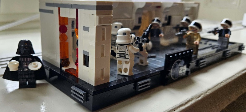 REBRICKABLE LEGO Star Wars 75387 Boarding the Tantive IV diorama extended 1