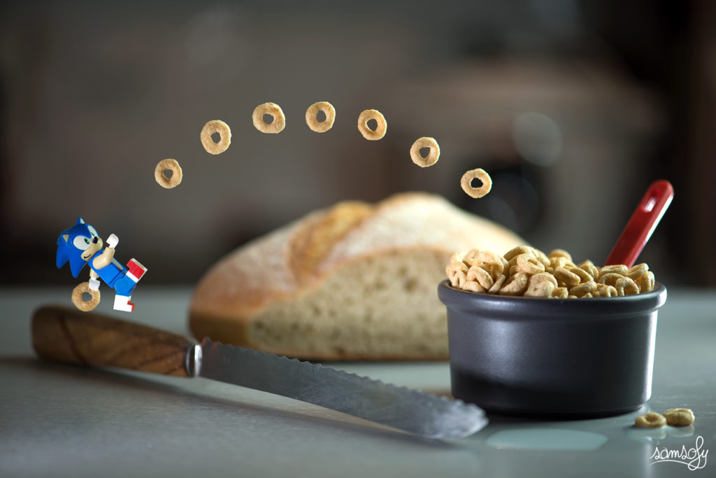 Brick Pic of the Day: Sonic's breakfast rings