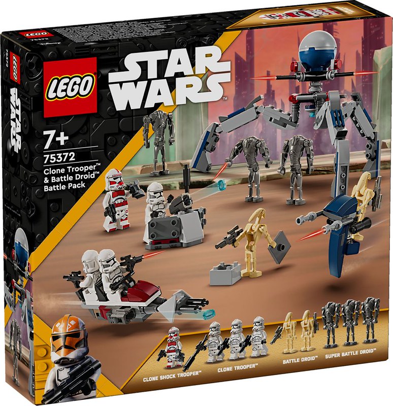 LEGO Star Wars 75372 Clone Trooper Battle Droid Battle Pack box front