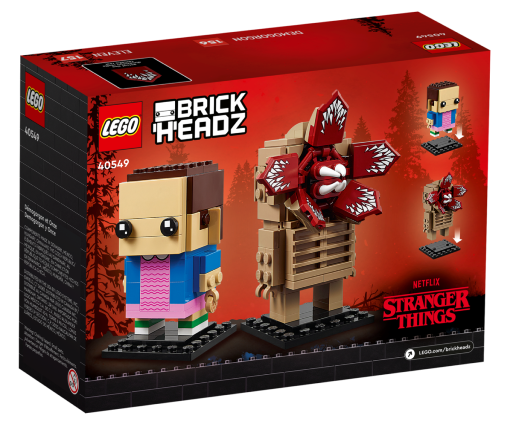 LEGO BrickHeadz 40549 Demogorgon and Eleven box back 1024x853