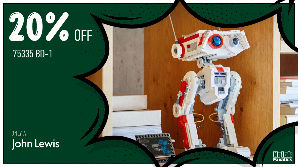 20% off soon to retire LEGO Star Wars 75335 BD-1 