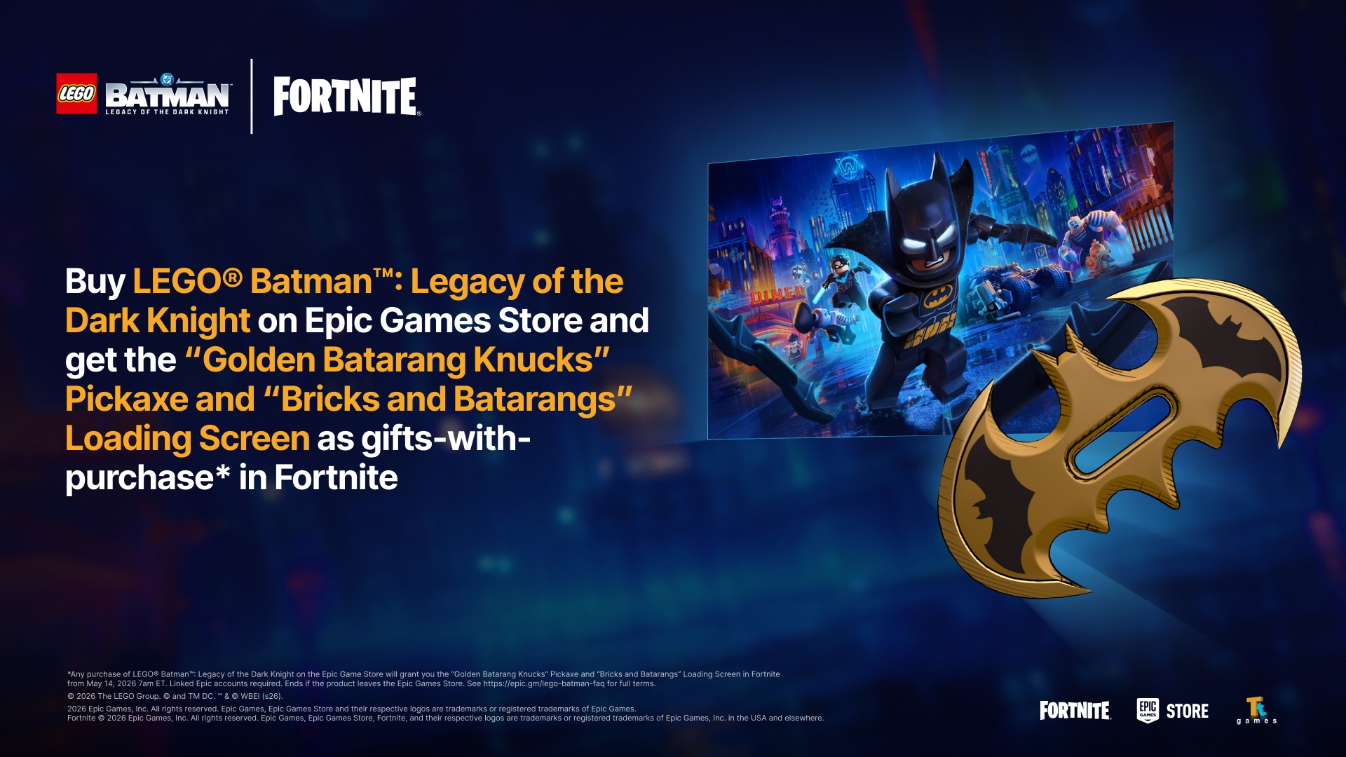 LEGO Batman Legacy of the Dark Knight Fortnite pre-order items